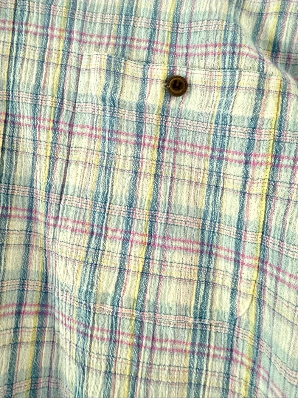 Patagonia organic cotton men’s button down plaid shirt size XL
